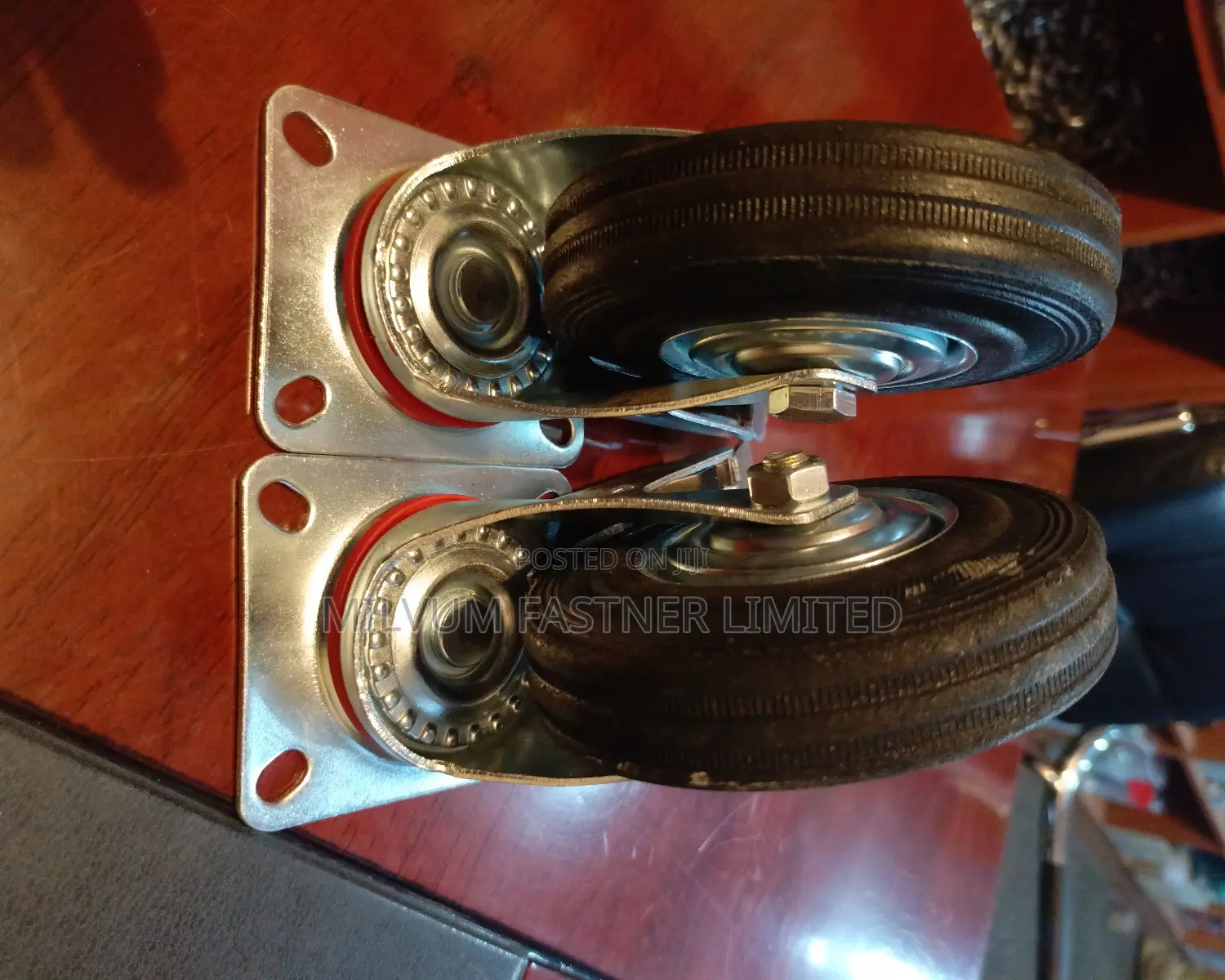Rubber Castor Wheels 5" Brake