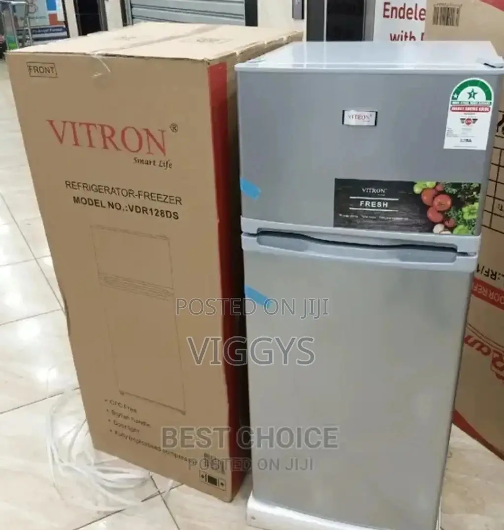 Double Door Fridge Vitron 128litre