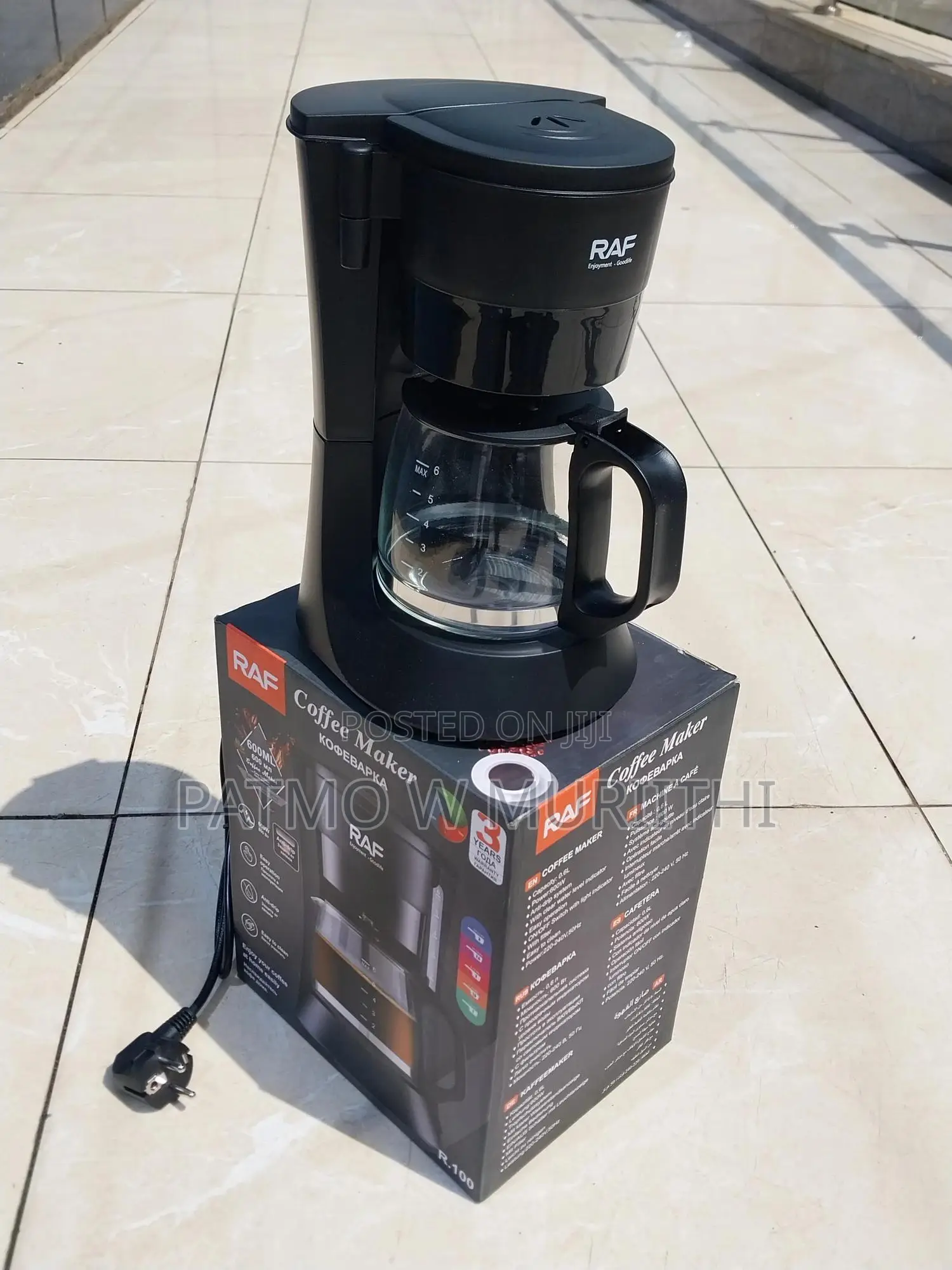 Coffee Maker, Raf Coffee Maker 600ML 600w