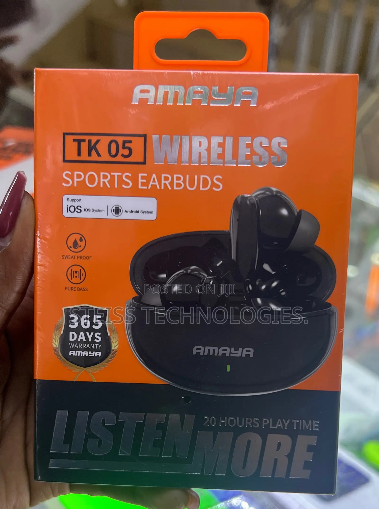 Amaya Wireless Sports Earbuds.