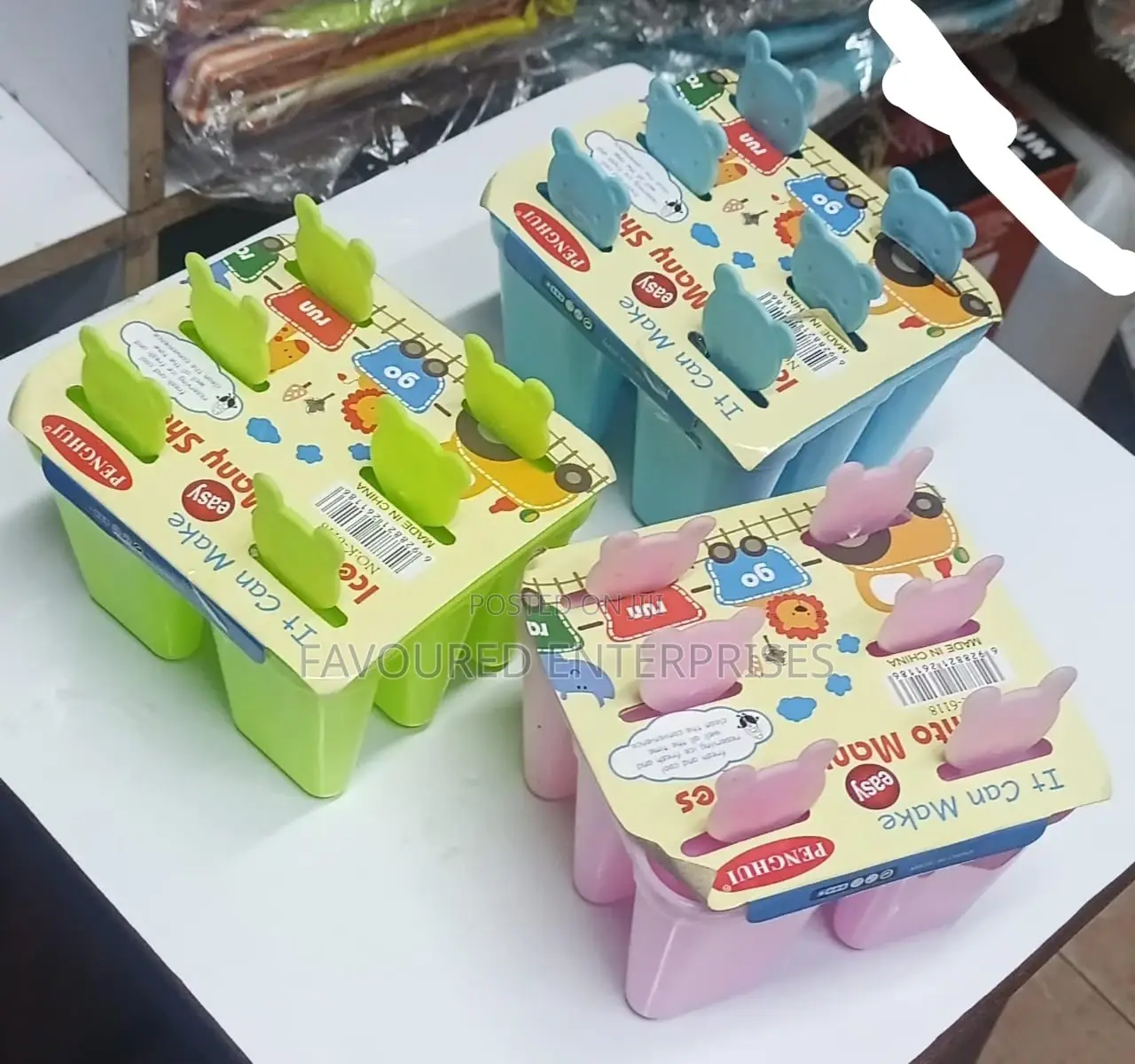 6-Piece Set Ice Cream Mold Mould Popsicle Maker Box DIY