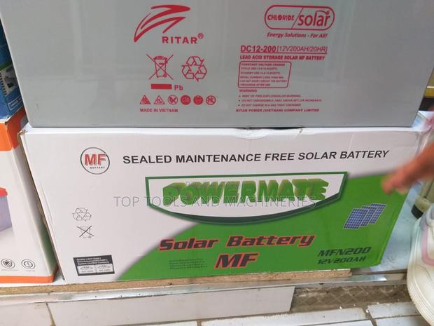 Powermate 12V 200ah Sealed Maintenance Free Solar Battery - main view