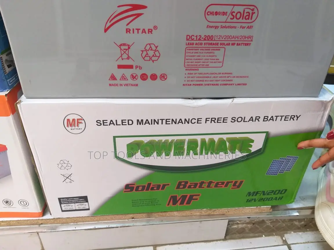 Powermate 12V 200ah Sealed Maintenance Free Solar Battery