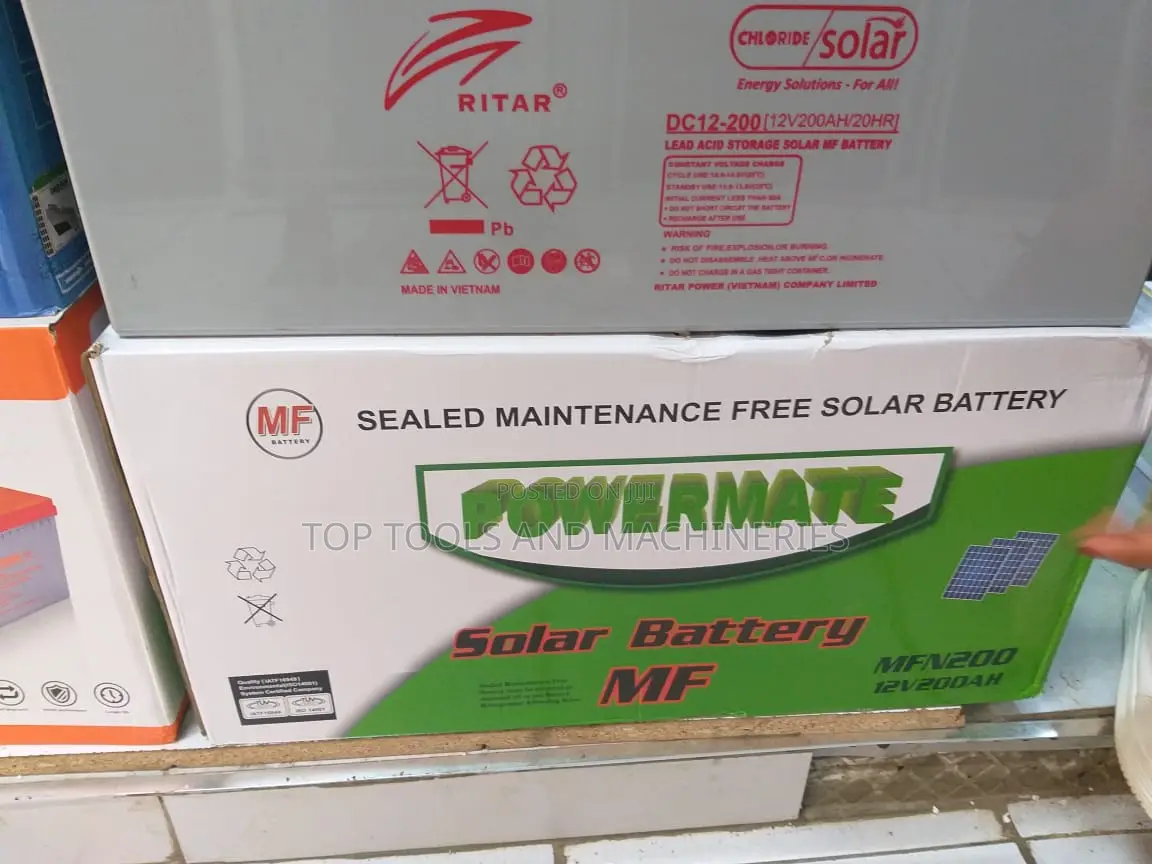 Powermate 12V 200ah Sealed Maintenance Free Solar Battery
