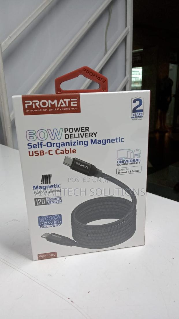 Promate 60W Power Delivery Self Organizing Magnetic USB-C - main view