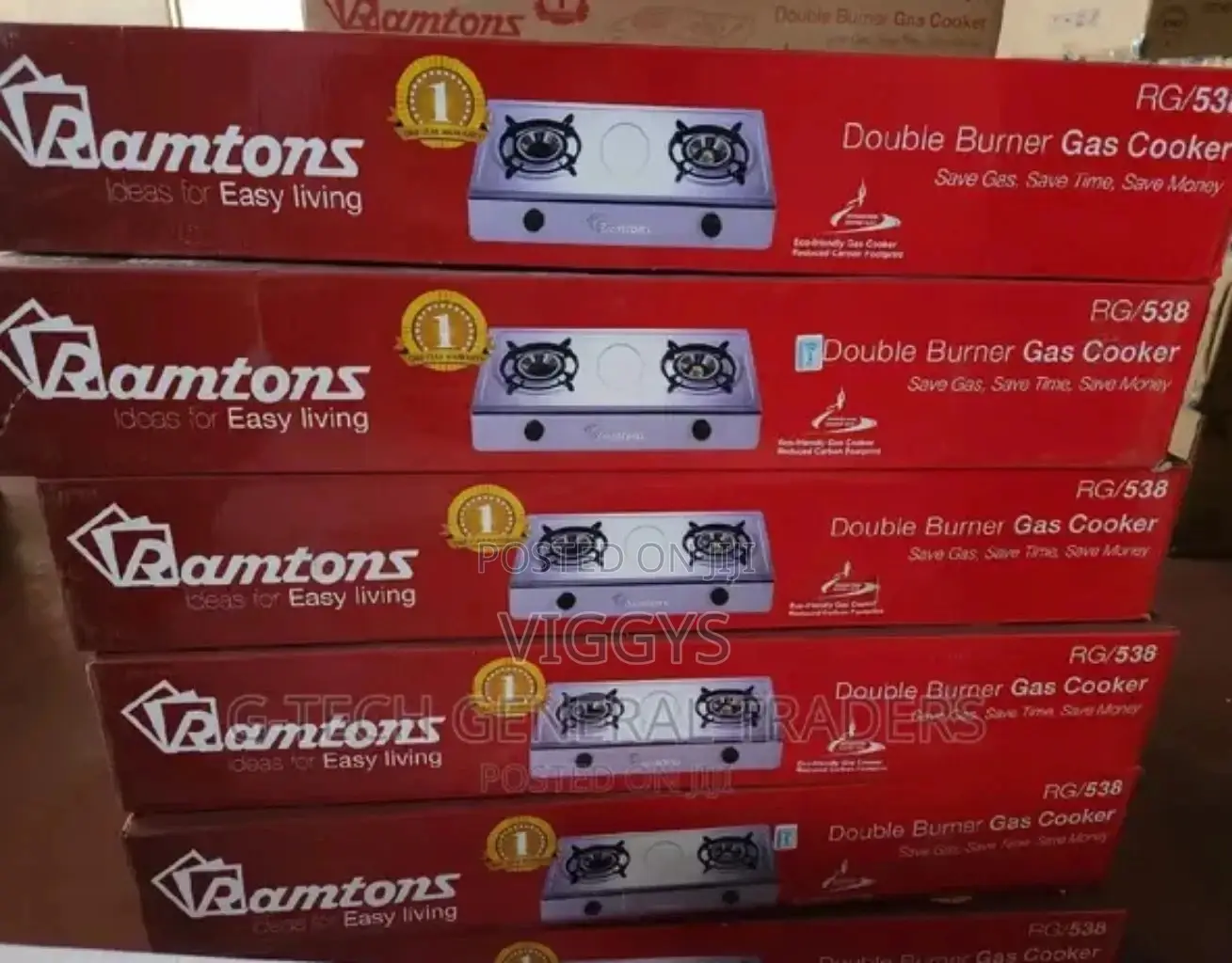Ramtoms 2 Burner Glass