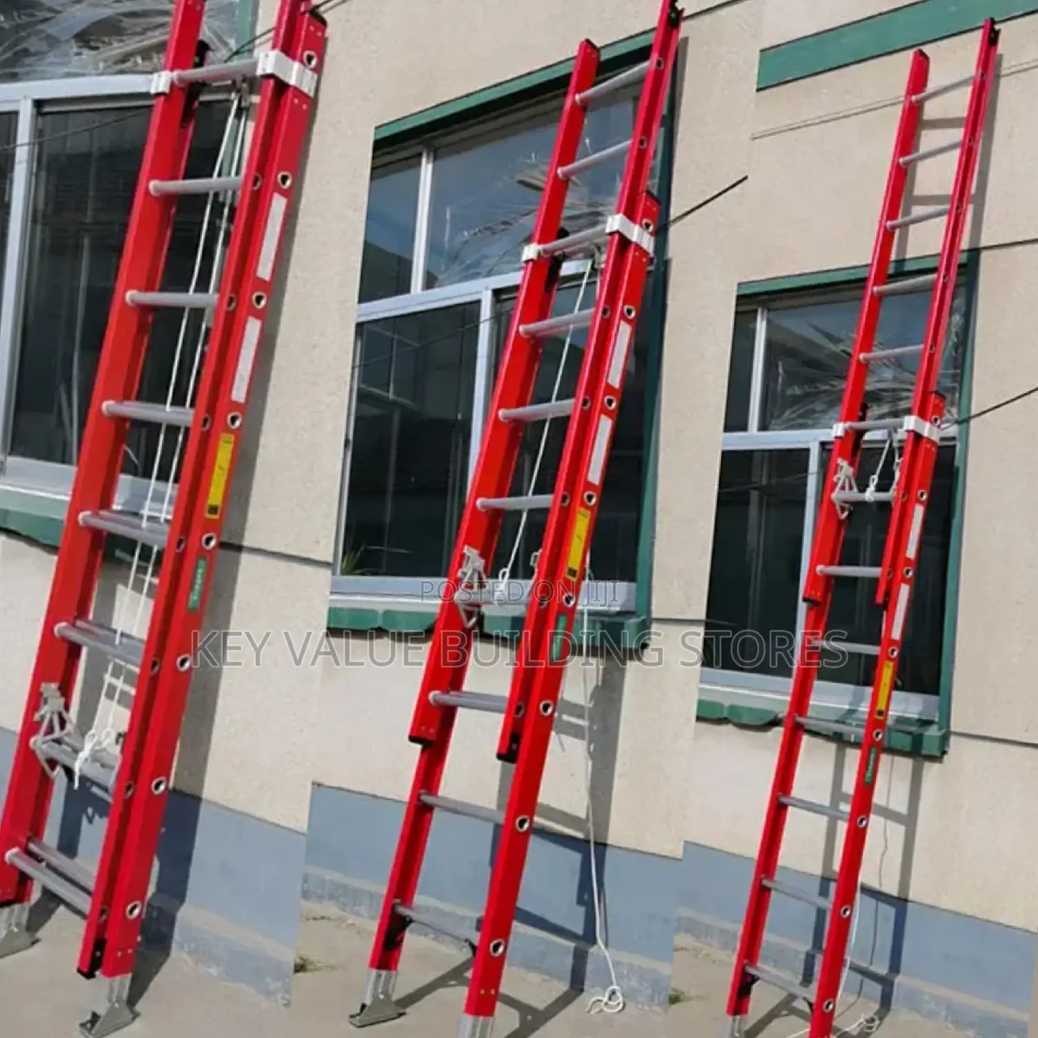 Fibre Glass/Portable Extension Ladder 2×16 Steps(9.8m)