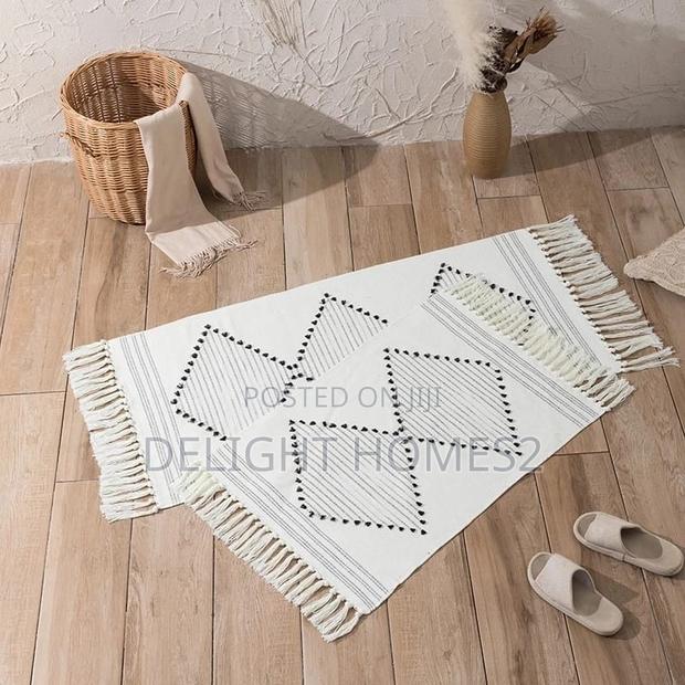 Bohemian Geometric Rugs With Tassles - thumbnail 5