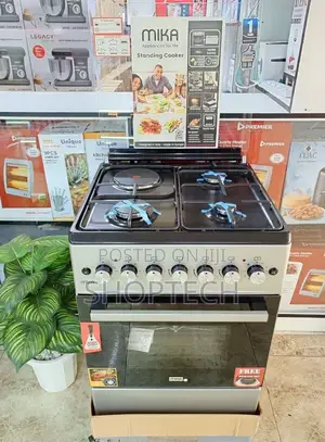 Mika 3G+1E 60*60 Standing Cooker With Electric Oven