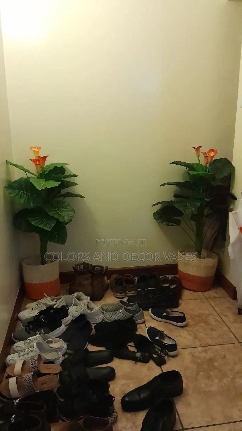Orange Flowered Plant With Orange Basket