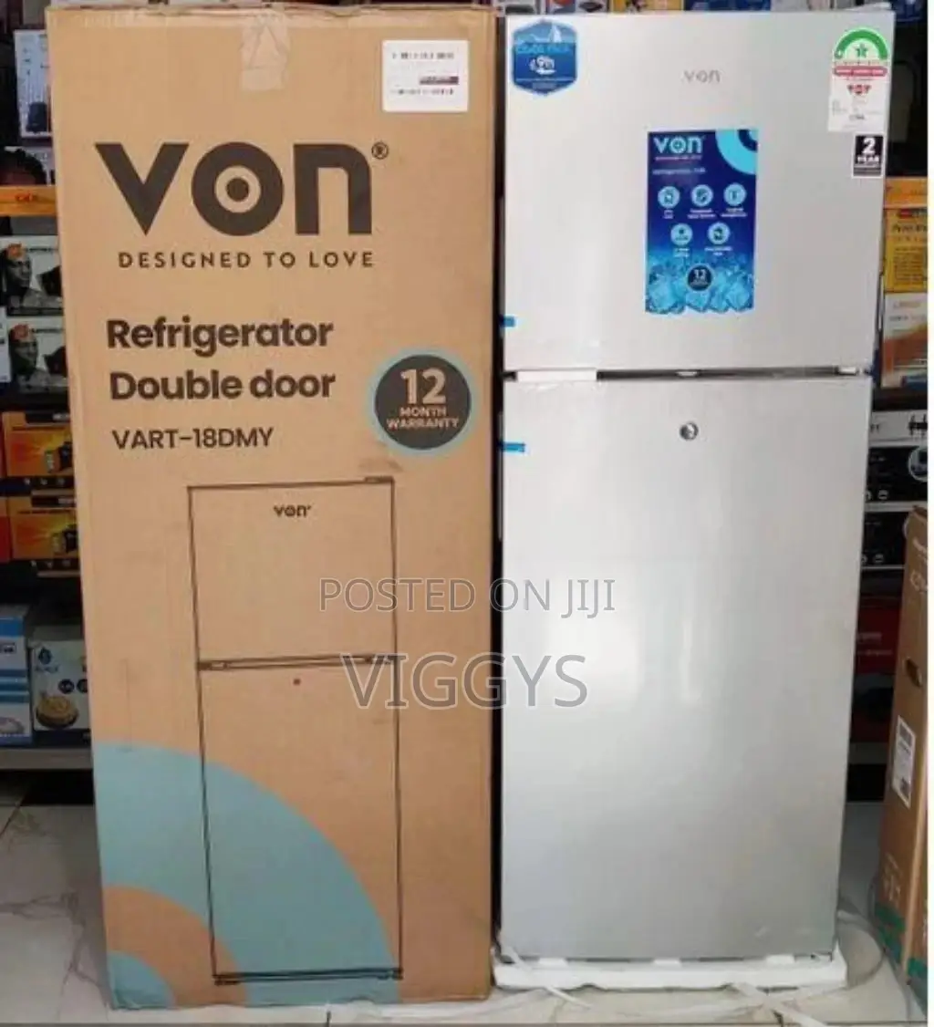 Von Double Door Fridge