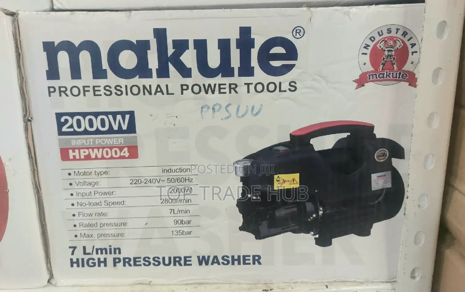 Makute High Pressure Washer 2000w