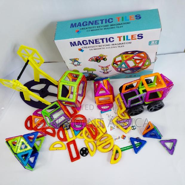 84 Pieces Stacking Magnetic Tiles for Kids