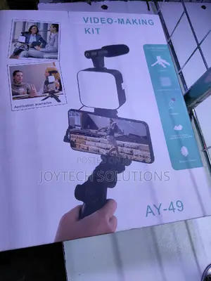 Handheld Phone Stabilizing Photography Video Light With Mic