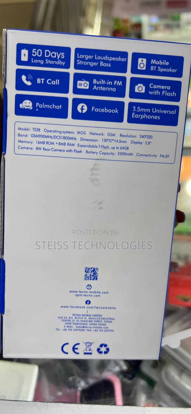 New Tecno T528 Black - thumbnail 2