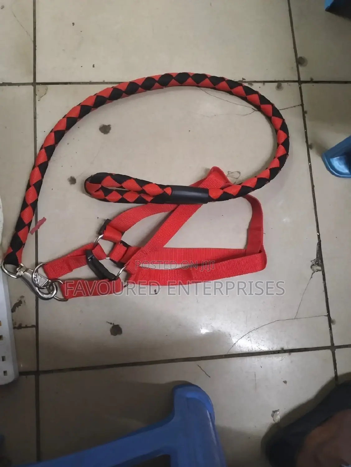 High Quality Nylon Dog Harness and Leash Double Layer