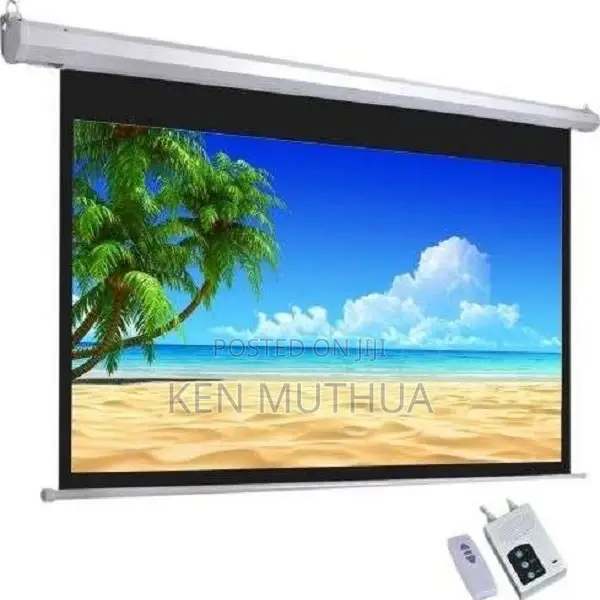 Techcom Auto Electric Projector Screen 240 X 240cm