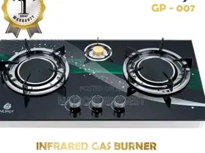 Nunix 3 Burner Glass Top Cooker