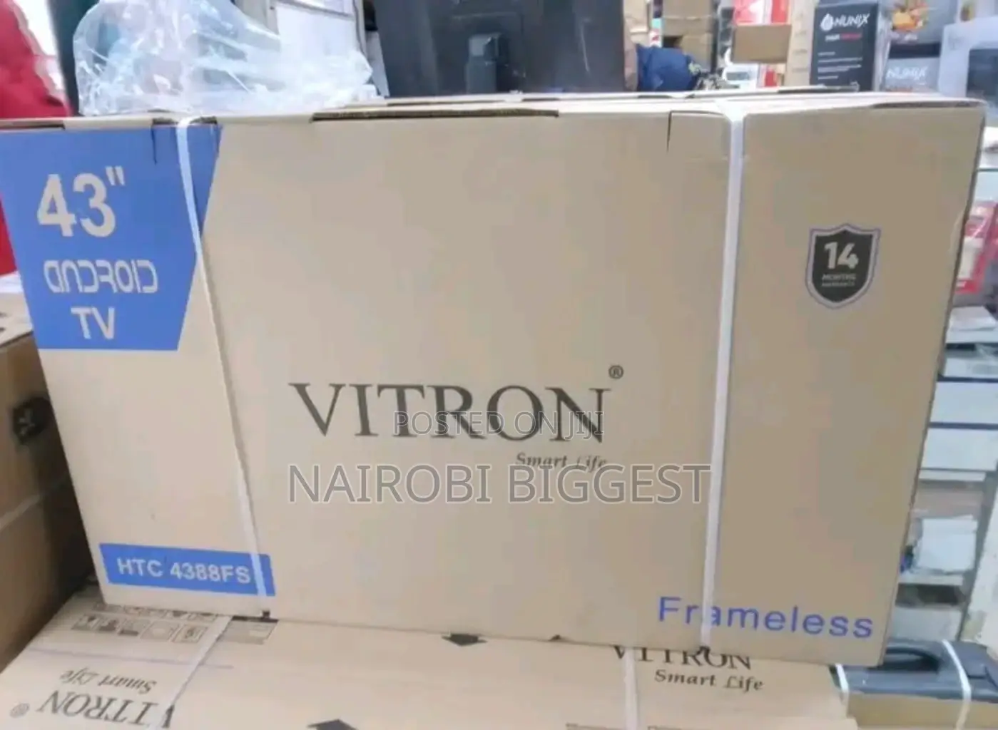 Vitron 43 Inch Smart Frameless Android Television