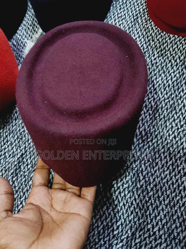 Maroon Oga/Niger/Ruracio Hat - thumbnail 3
