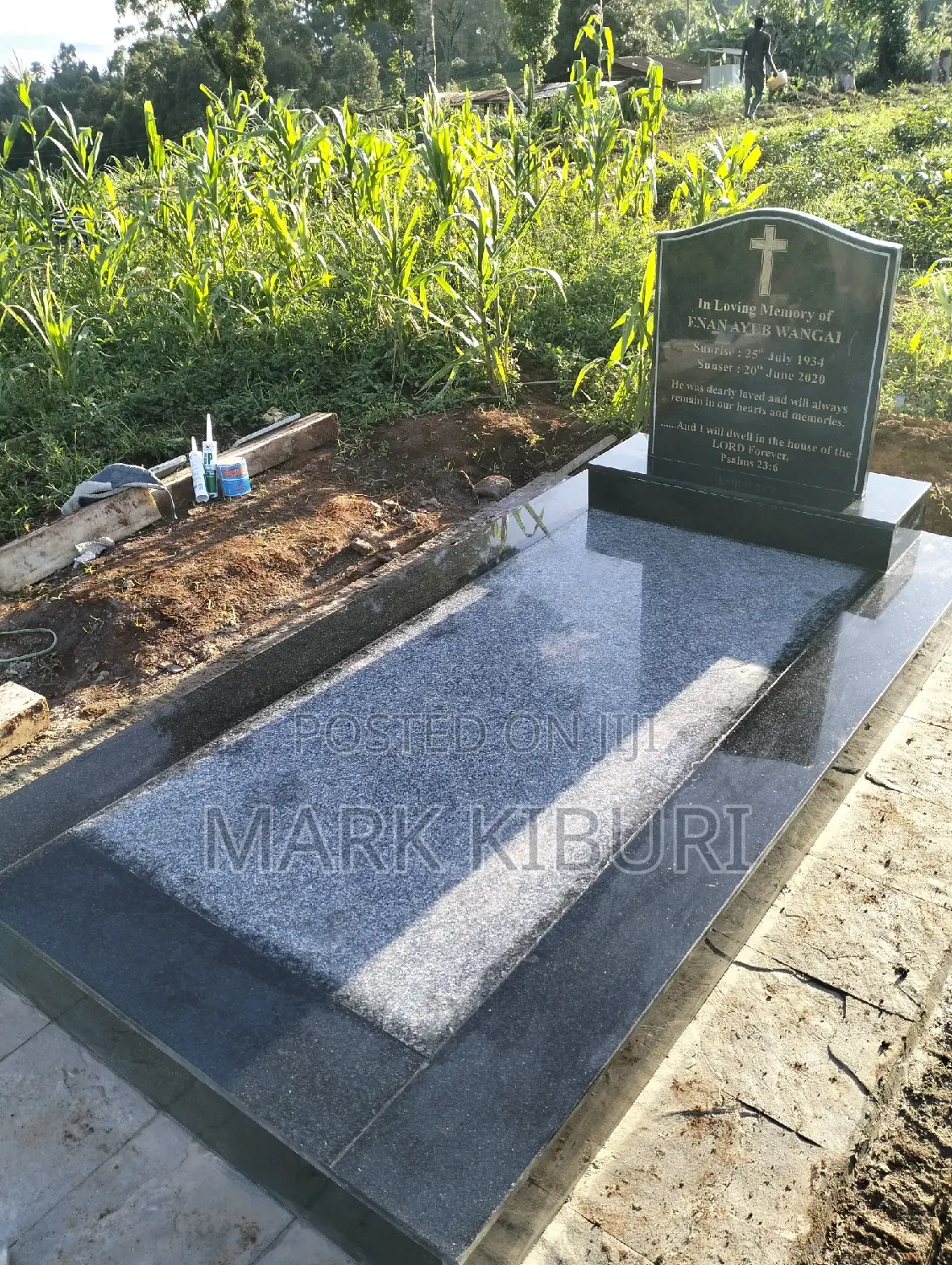 Grave With Granite.