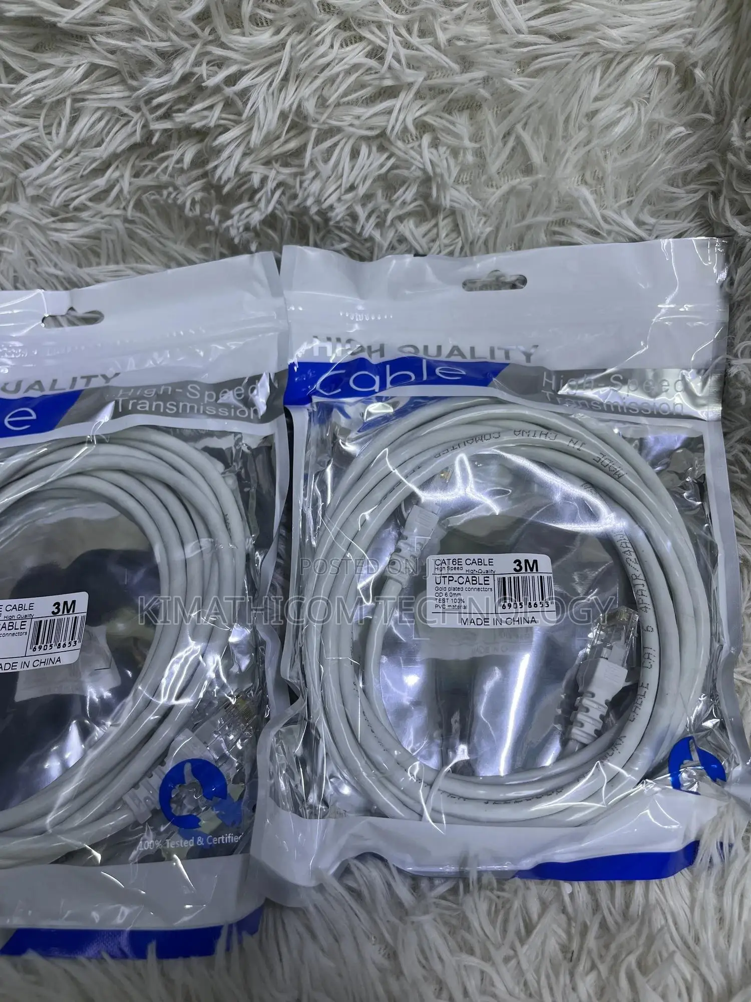 Ethernet Cable 3m/Patch Cord Cable Cat 6