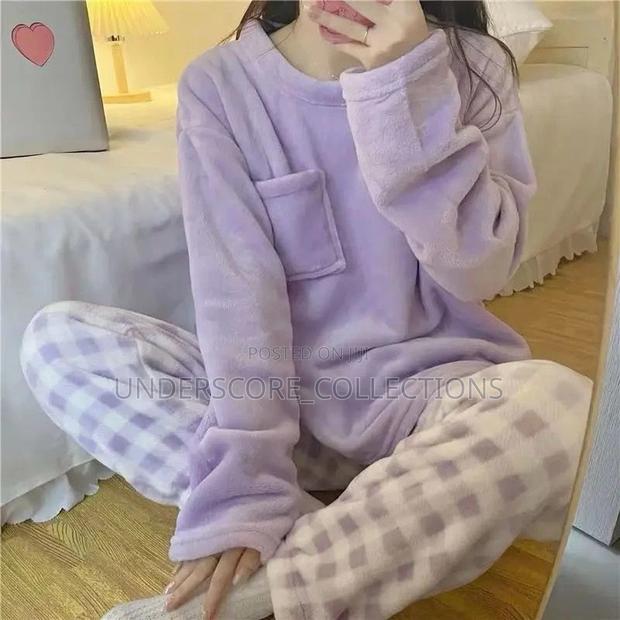 Quality Unisex Fleece Pajamas - main view
