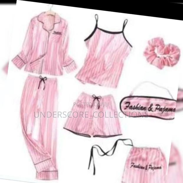 7 In 1 Pink Bridal Pyjamas