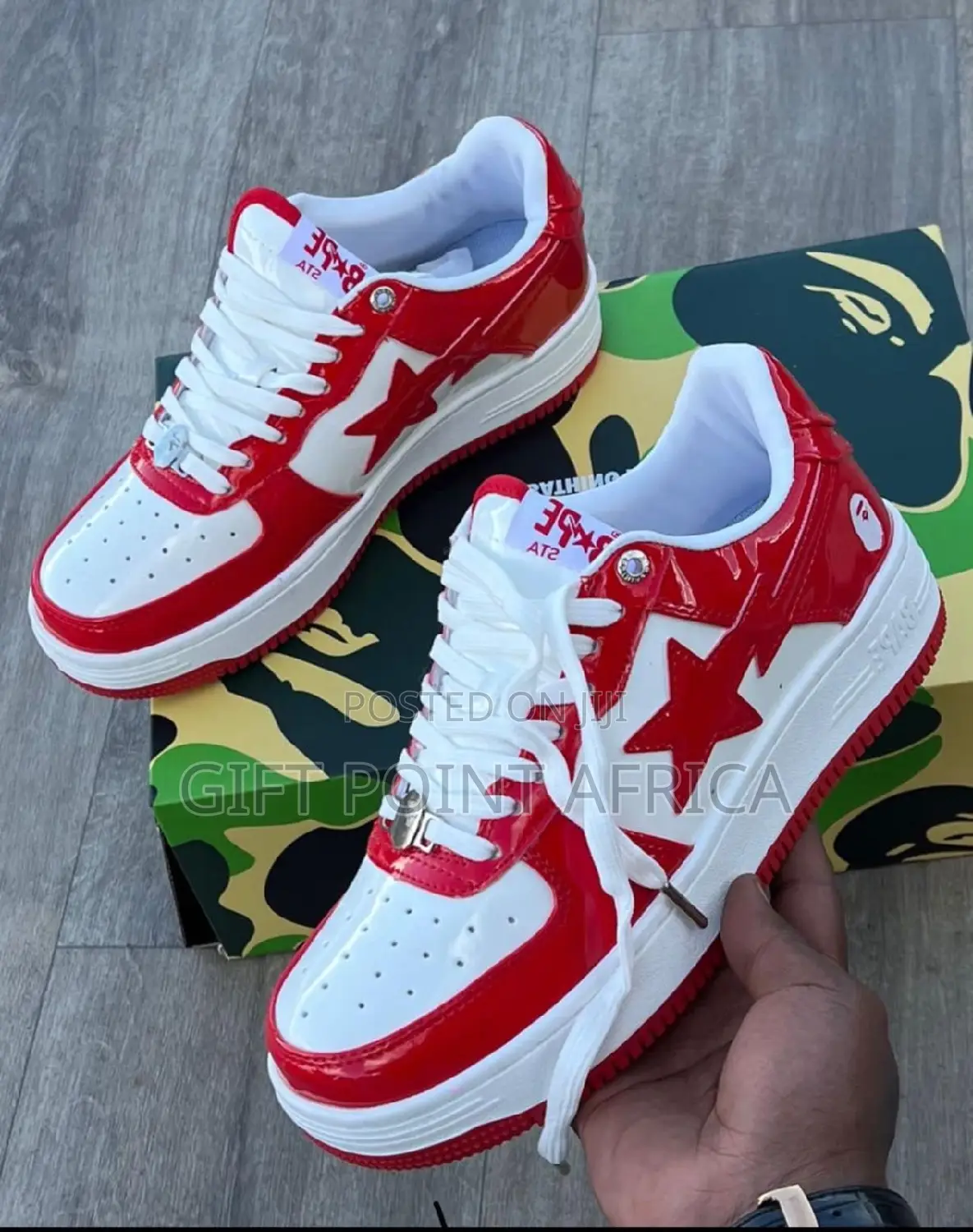 A Bathing Ape Bape Sta Low Cut Unisex Sneakers