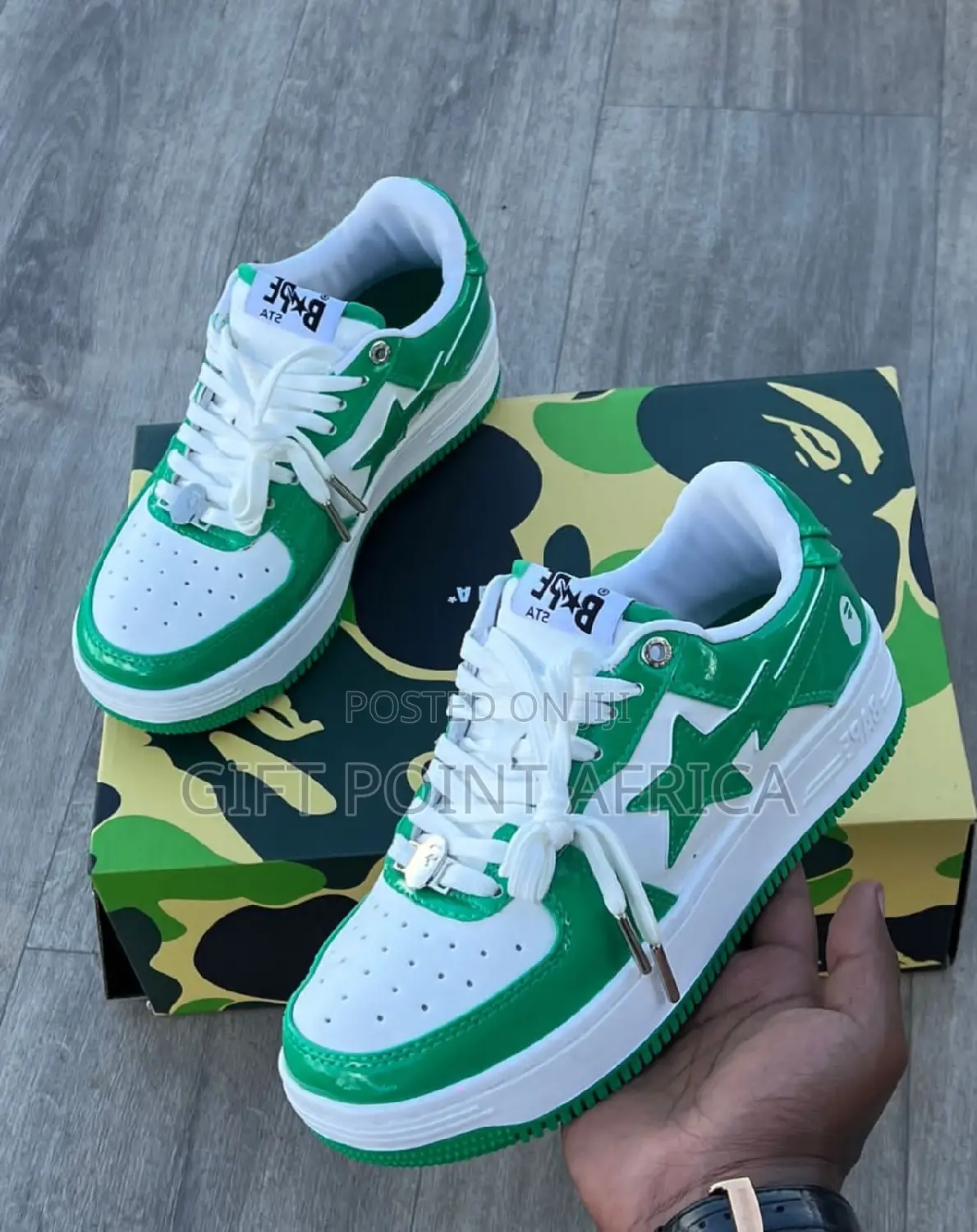 A Bathing Ape Bape Sta Low Cut Unisex Sneakers