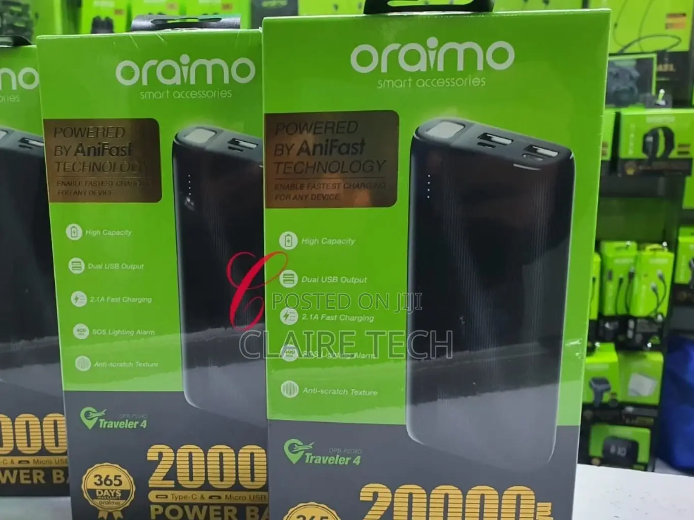 Oraimo Traveller 4 20,000mahz P 204D Power Bank