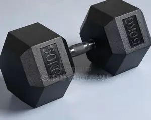 ✓ Hexagonal Dumbbell 10kgs. Black