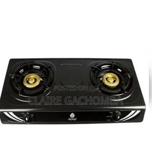 Nunix Black 2 Burner Table Top Gas Cooker
