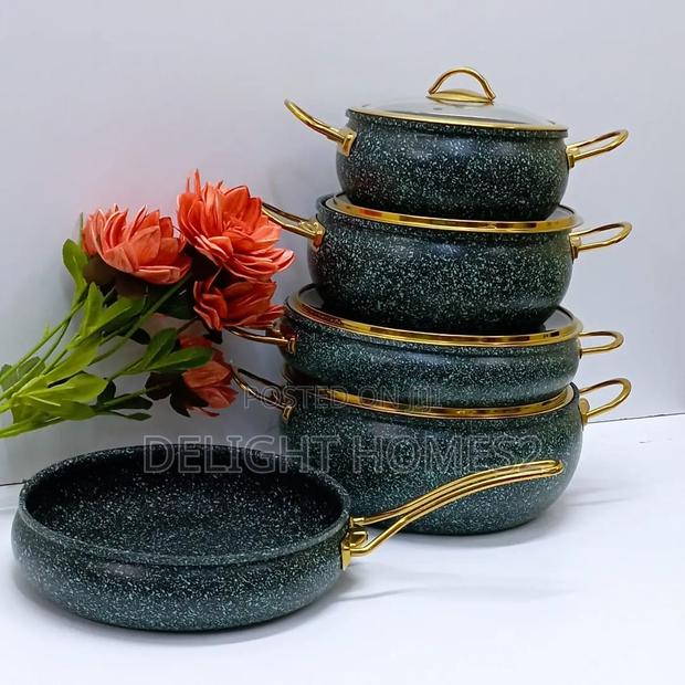 9pcs Granite Coating Kitchen Cookware Set - main view