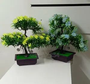 *Artificial Bonsai Tree, Faux Potted Plant 1pc Artificial