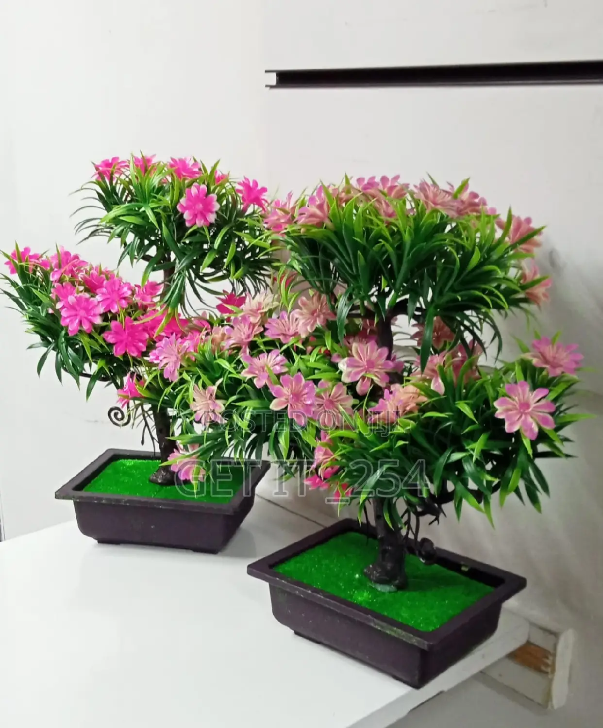*Artificial Bonsai Tree, Faux Potted Plant 1pc Artificial