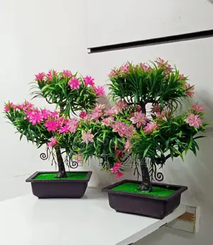 *Artificial Bonsai Tree, Faux Potted Plant 1pc Artificial