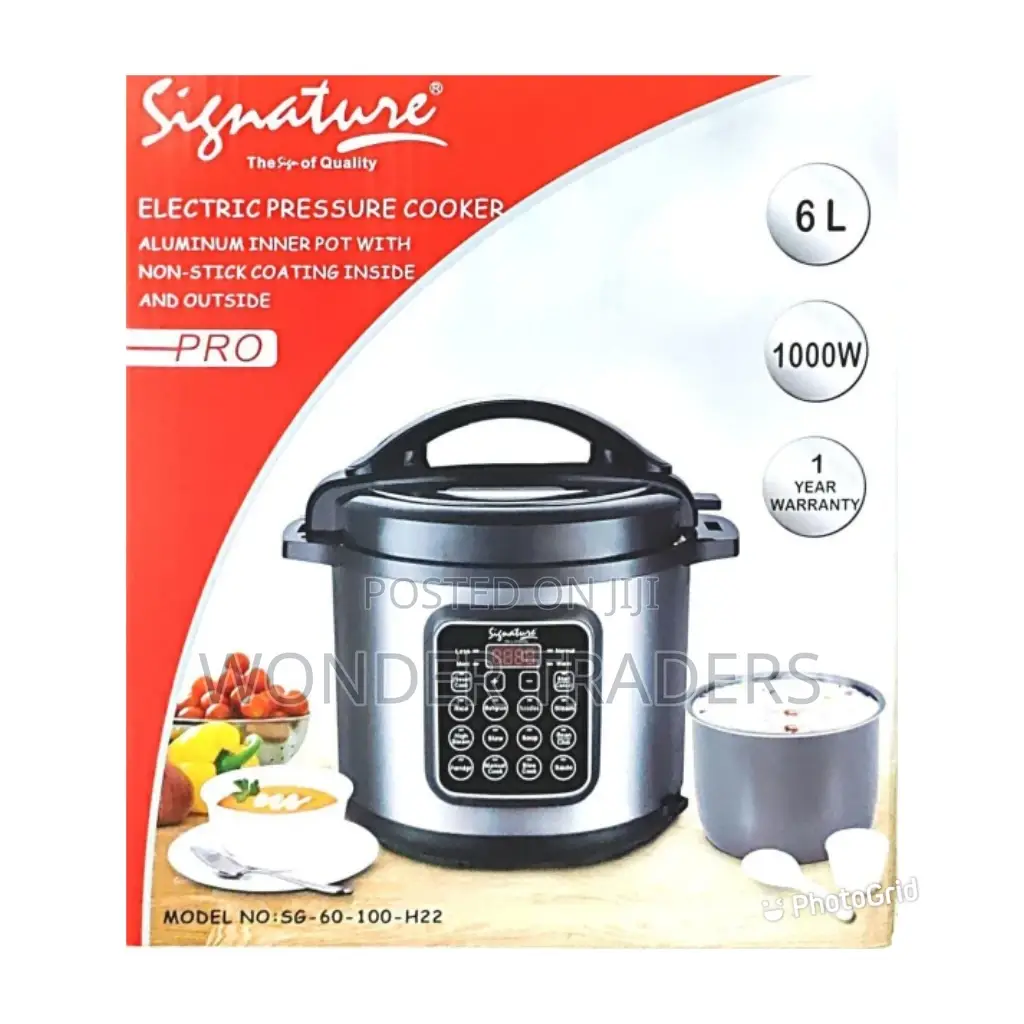 Signature Electric Pressure Cooker With 6litre,1000watts