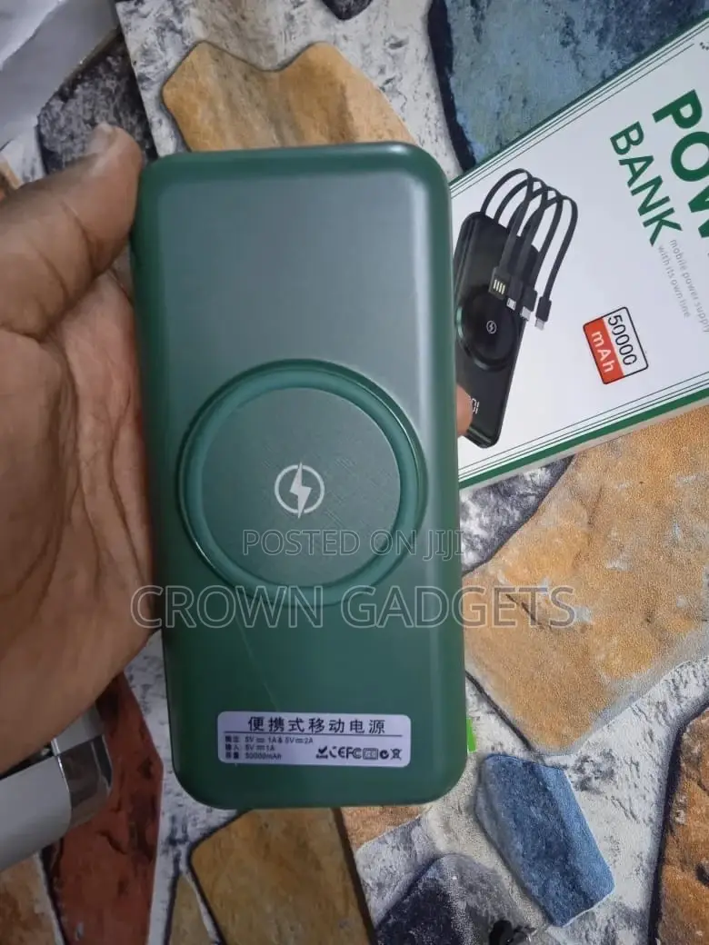 50000 Mah Powerbank With Changing Cable and Wireless