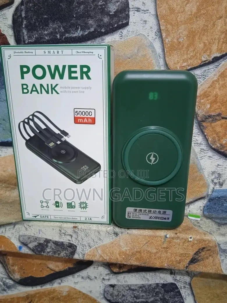 50000 Mah Powerbank With Changing Cable and Wireless