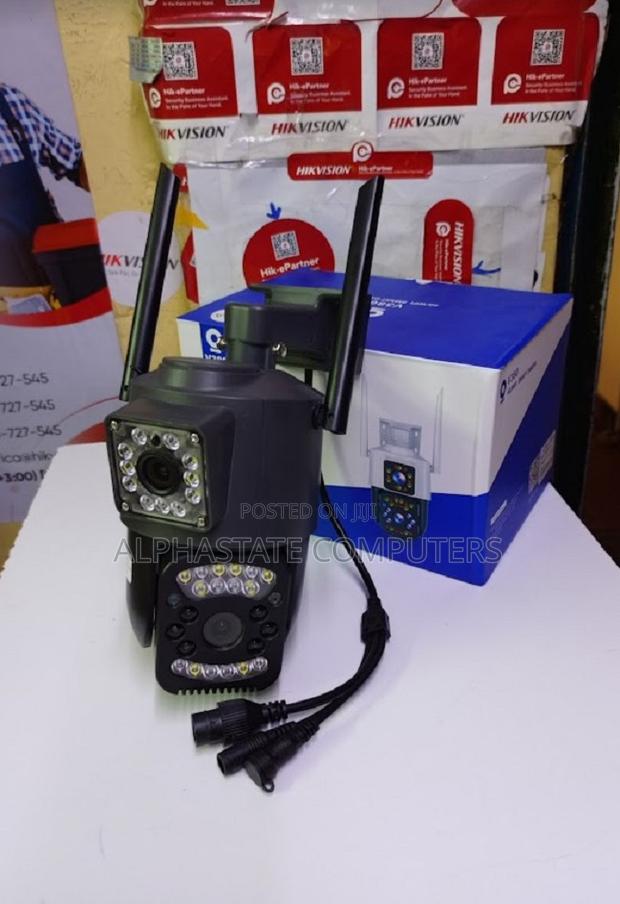 4G Dual Lens Camera Smart Home Wireless Dual Lens CCTV PTZ*