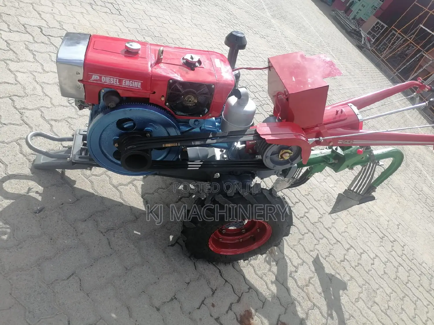 Walking Tractor Diesel Engine Key Start With 6 Gears.