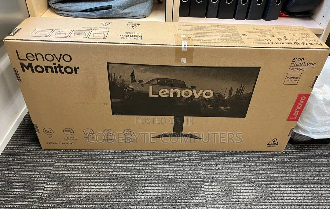 Lenovo G34w-30 34" Ultrawide WQHD Curved Gaming