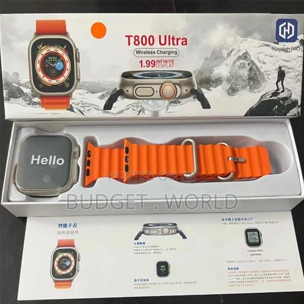Ultra Smartwatch Wireless Charging Bluetooth T800 Watch - thumbnail 2