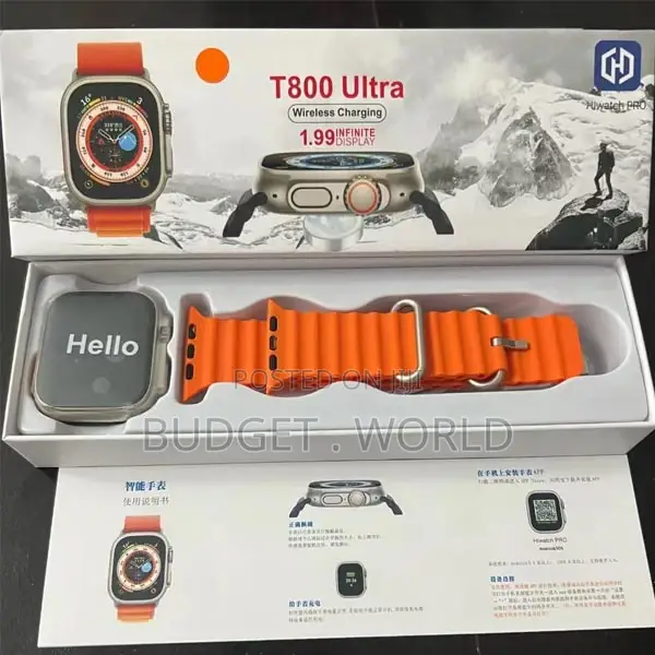 Ultra Smartwatch Wireless Charging Bluetooth T800 Watch