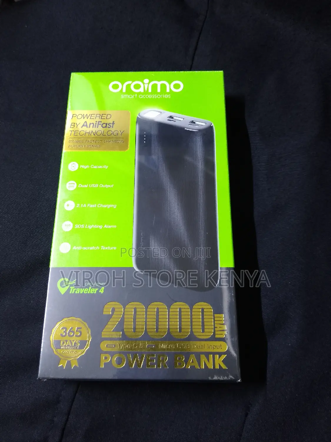 Oraimo 20000 Mah Power Bank 22.5watts - Traveler 4