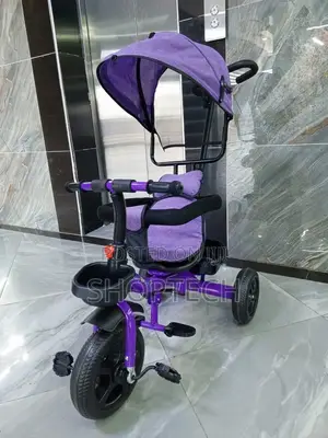 Tricycle With Canopy
Pushable Handle