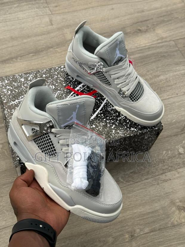 Air Jordan 4 Gray Unisex Sneakers