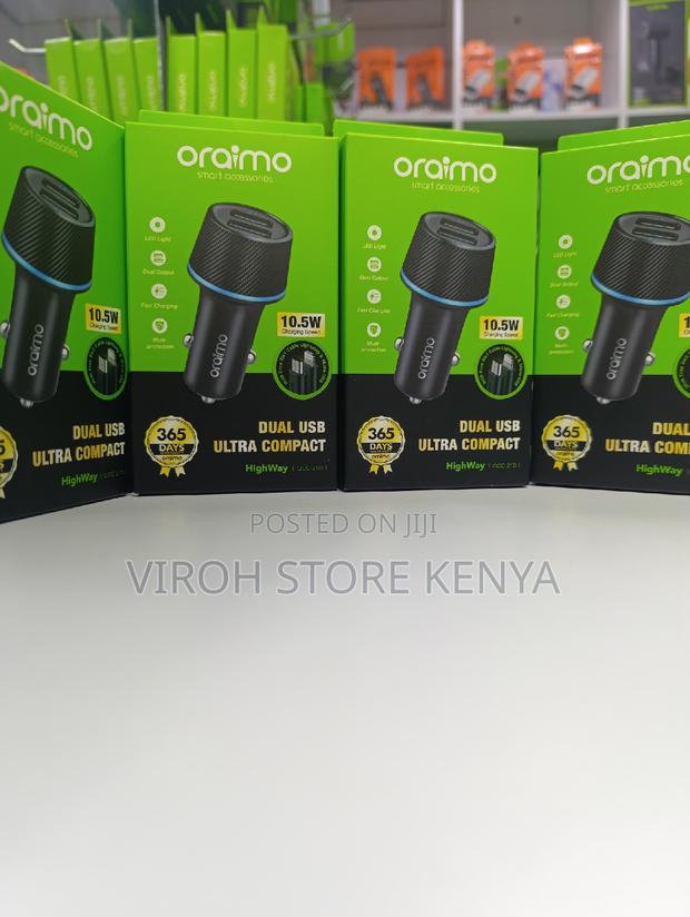 Oraimo Car Charger With Cable 10.5watts - main view