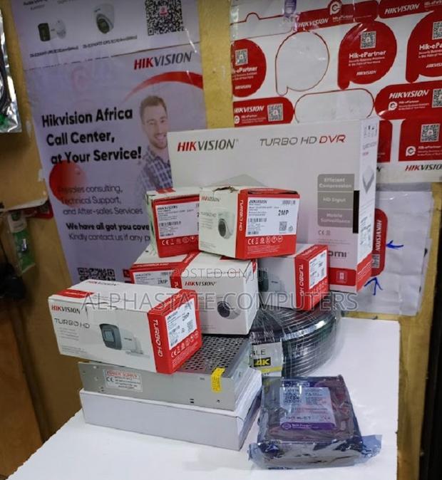 New 4 Four Hikvision 4 CCTV Set Camera CCTV Installation Kit